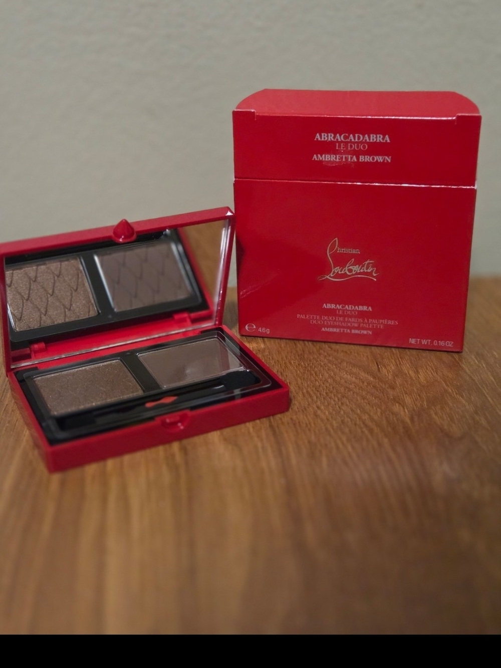 Christian Louboutin Abracadabra Le Duo Ambretta Brown Eyeshadow Duo - NEW IN BOX